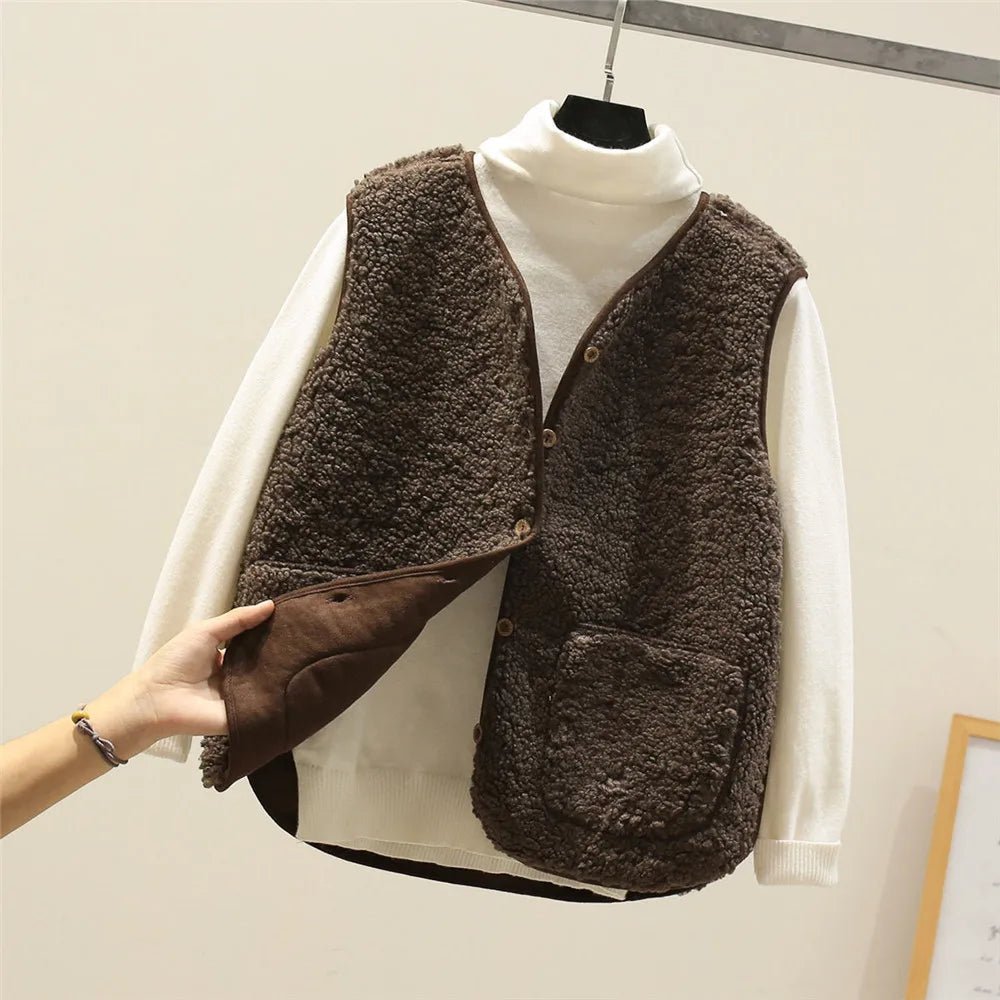 Chic Cardigan en Mouton Pour Femmes - Marie Montel