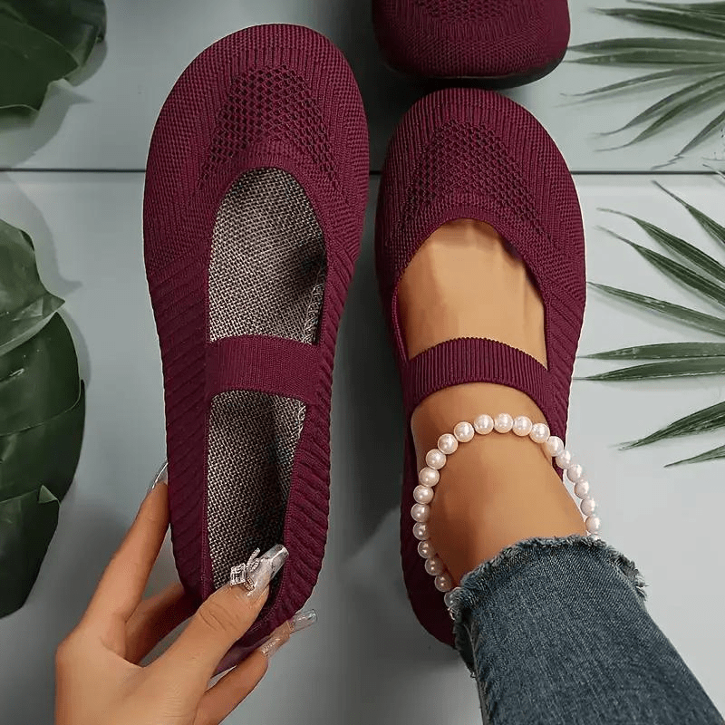 Chic Chaussures Slip - On en Maille pour Femmes - Marie Montel