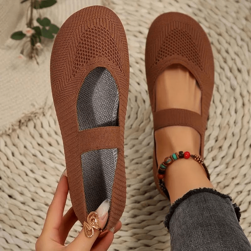 Chic Chaussures Slip - On en Maille pour Femmes - Marie Montel