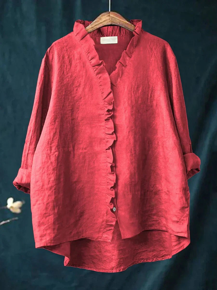Chic Chemise à Volants pour Femmes - Marie Montel