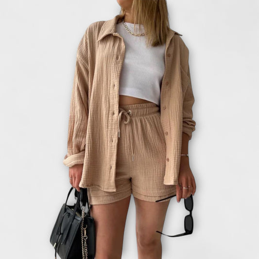Chic Ensemble d'été à Manches Longues pour Femmes - Marie Montel