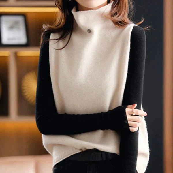 Chic Gilet à Col Roulé pour Femmes - Marie Montel