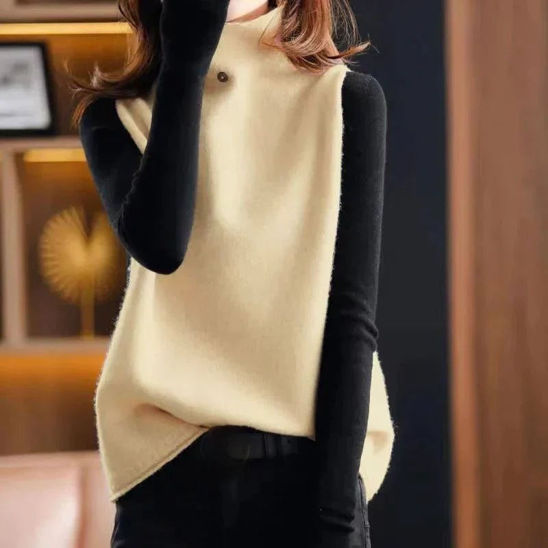 Chic Gilet à Col Roulé pour Femmes - Marie Montel