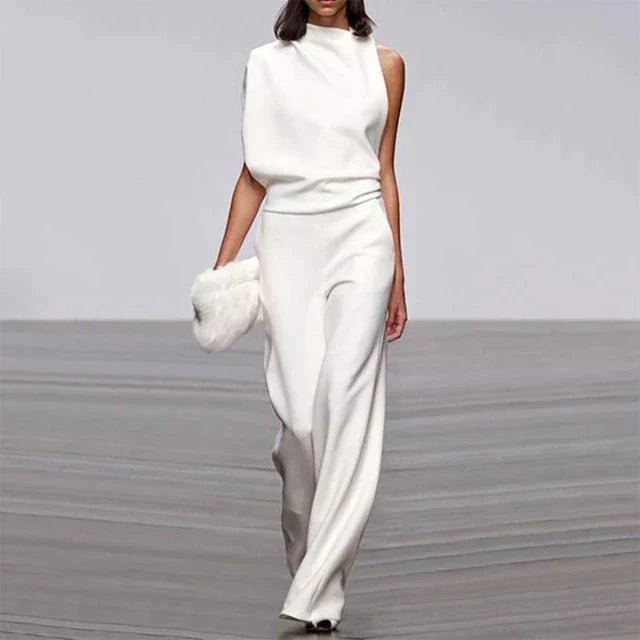 Chic Jumpsuit à Epaule Dénudée pour Femmes - Marie Montel