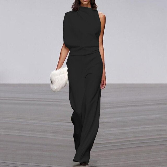 Chic Jumpsuit à Epaule Dénudée pour Femmes - Marie Montel