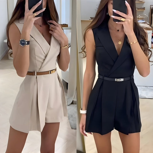 Chic Jumpsuit Sans Manches pour Femmes - Marie Montel