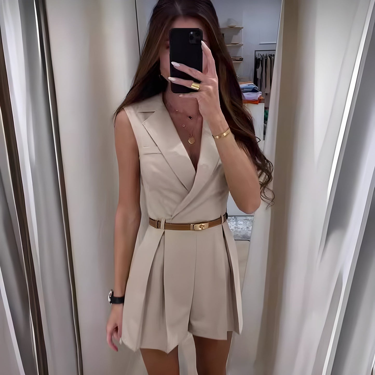 Chic Jumpsuit Sans Manches pour Femmes - Marie Montel