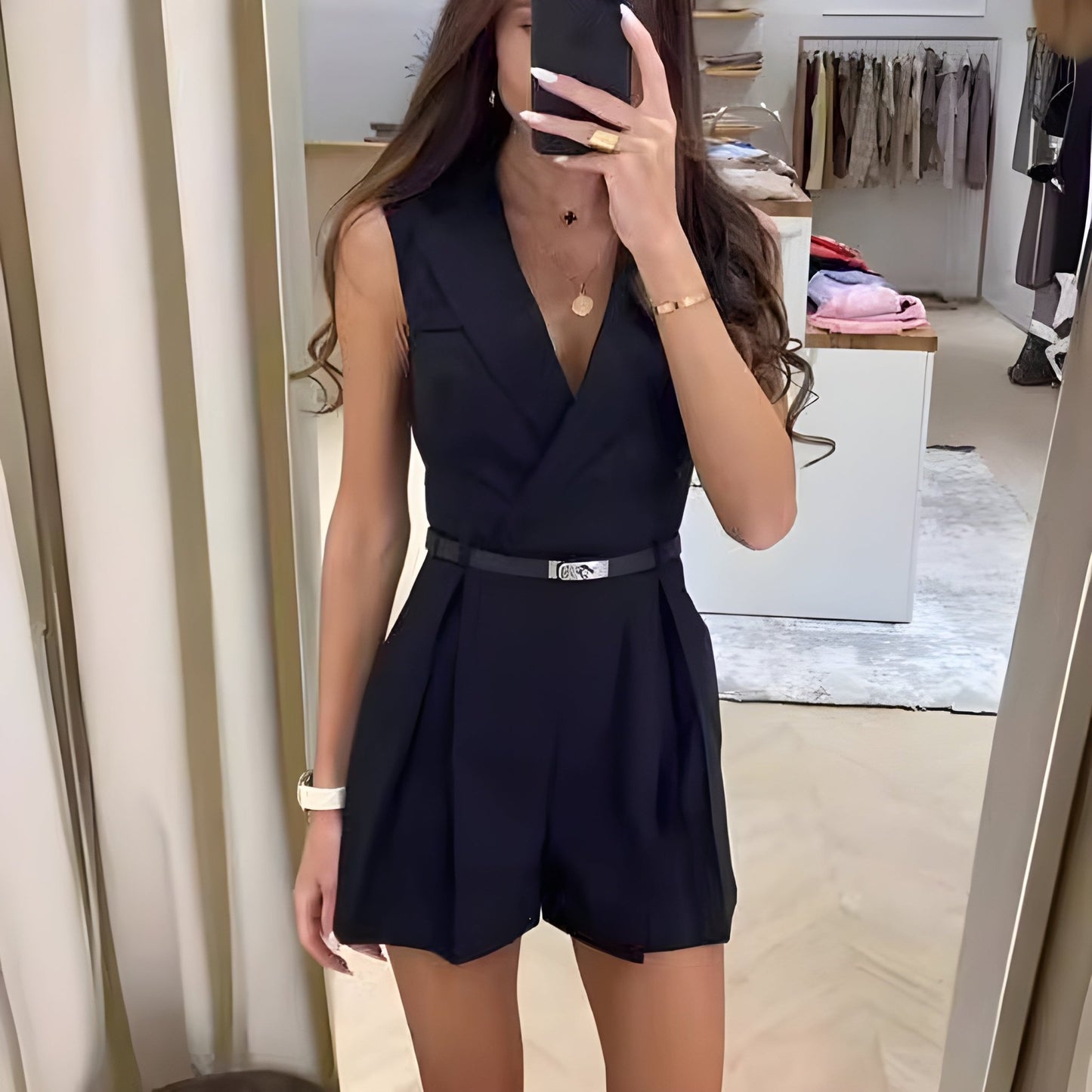 Chic Jumpsuit Sans Manches pour Femmes - Marie Montel