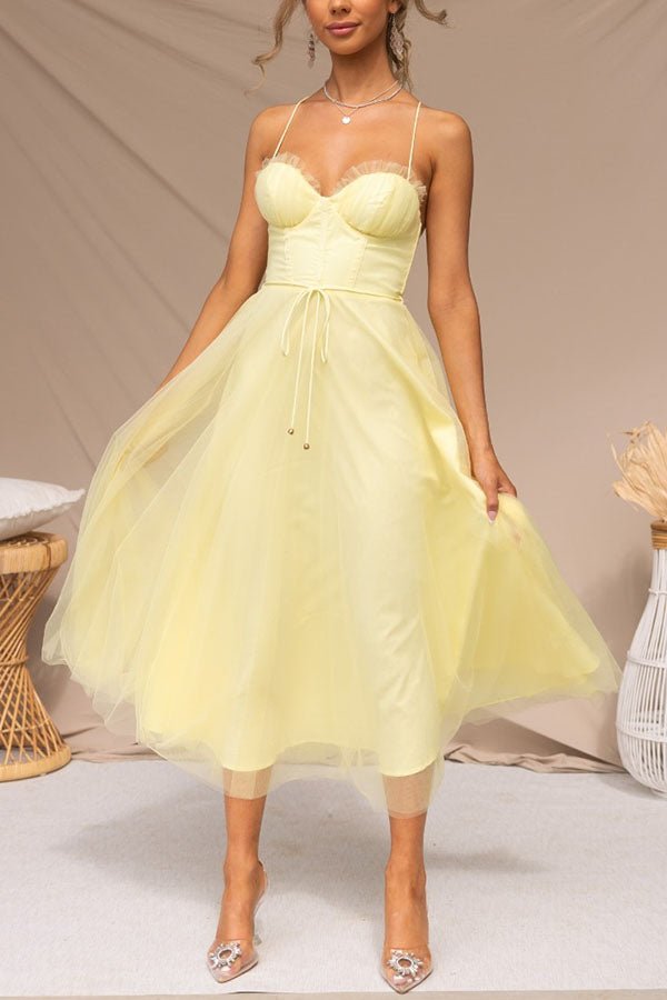 Chic Maxikleid à Bretelles pour Femmes - Marie Montel