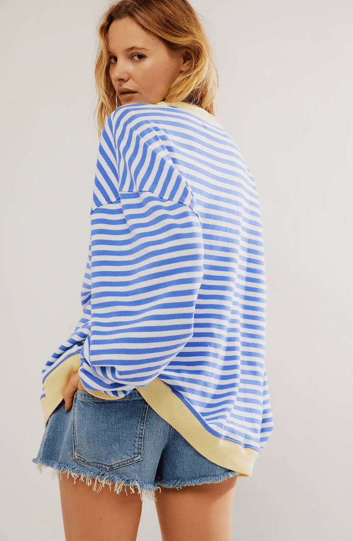 Chic Pull Oversize à Rayures pour Femmes - Marie Montel