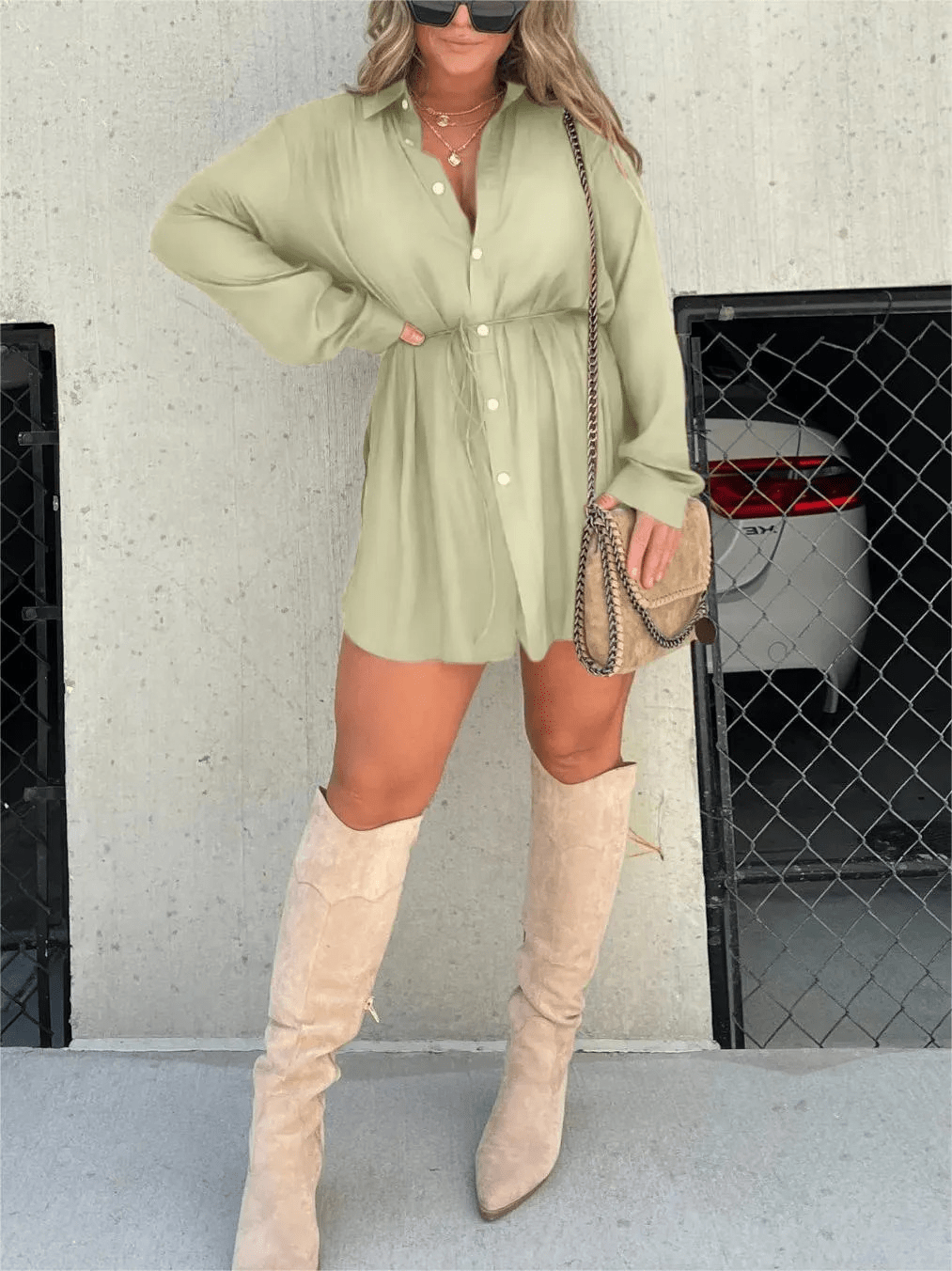 Chic Robe Combinaison Satinée Tendance pour Femmes - Marie Montel