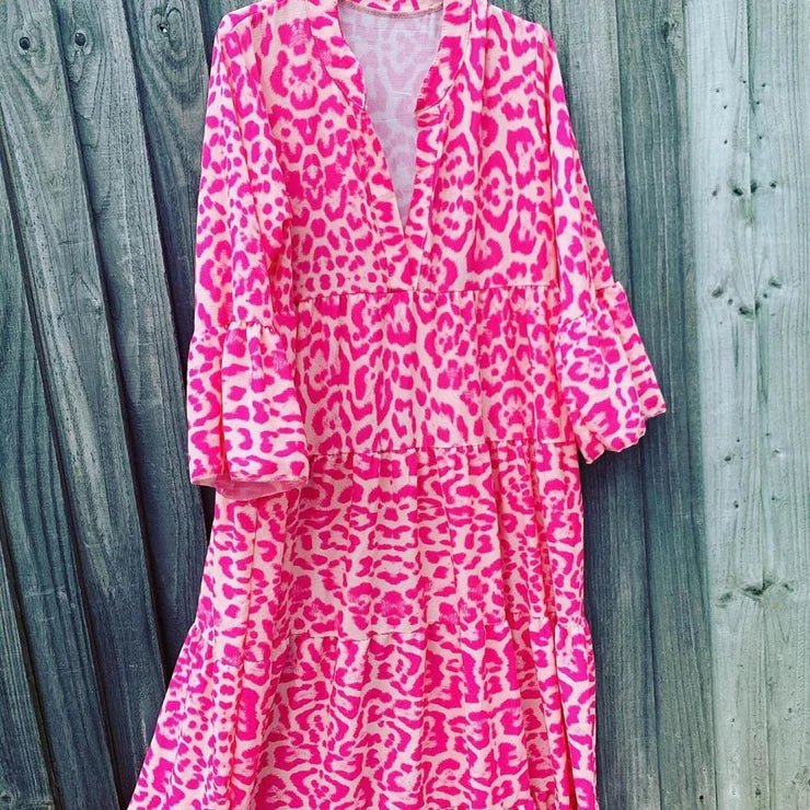 Chic Robe d'Été à Imprimé Léopard pour Femmes - Marie Montel