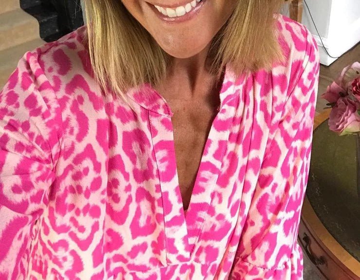 Chic Robe d'Été à Imprimé Léopard pour Femmes - Marie Montel