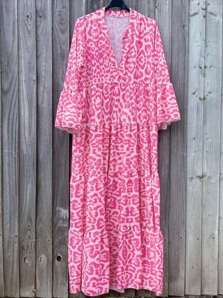 Chic Robe d'Été à Imprimé Léopard pour Femmes - Marie Montel