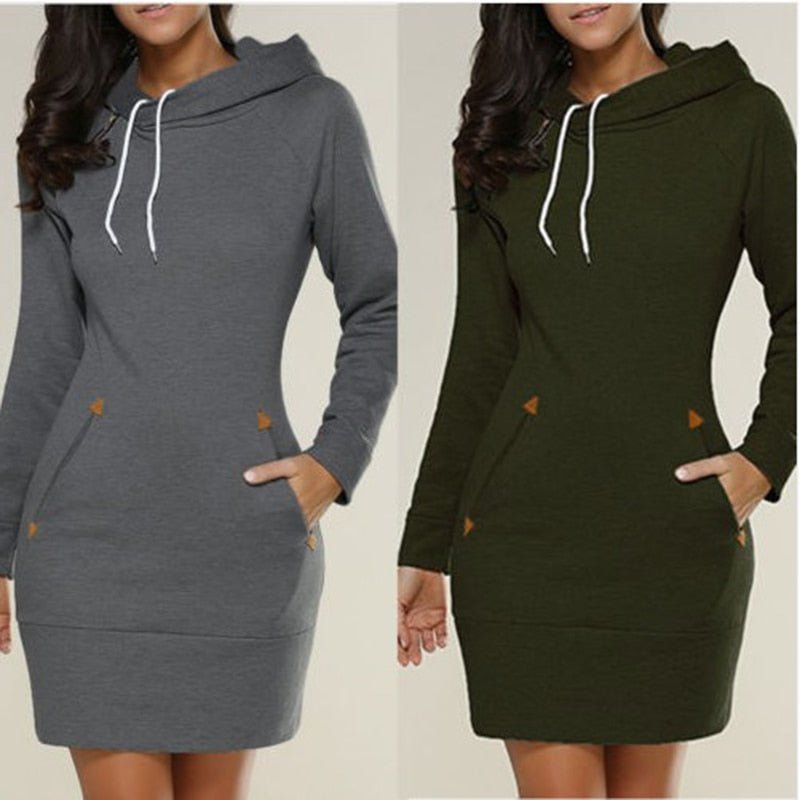 Chic Robe Hoodie Décontractée pour Femmes - Marie Montel
