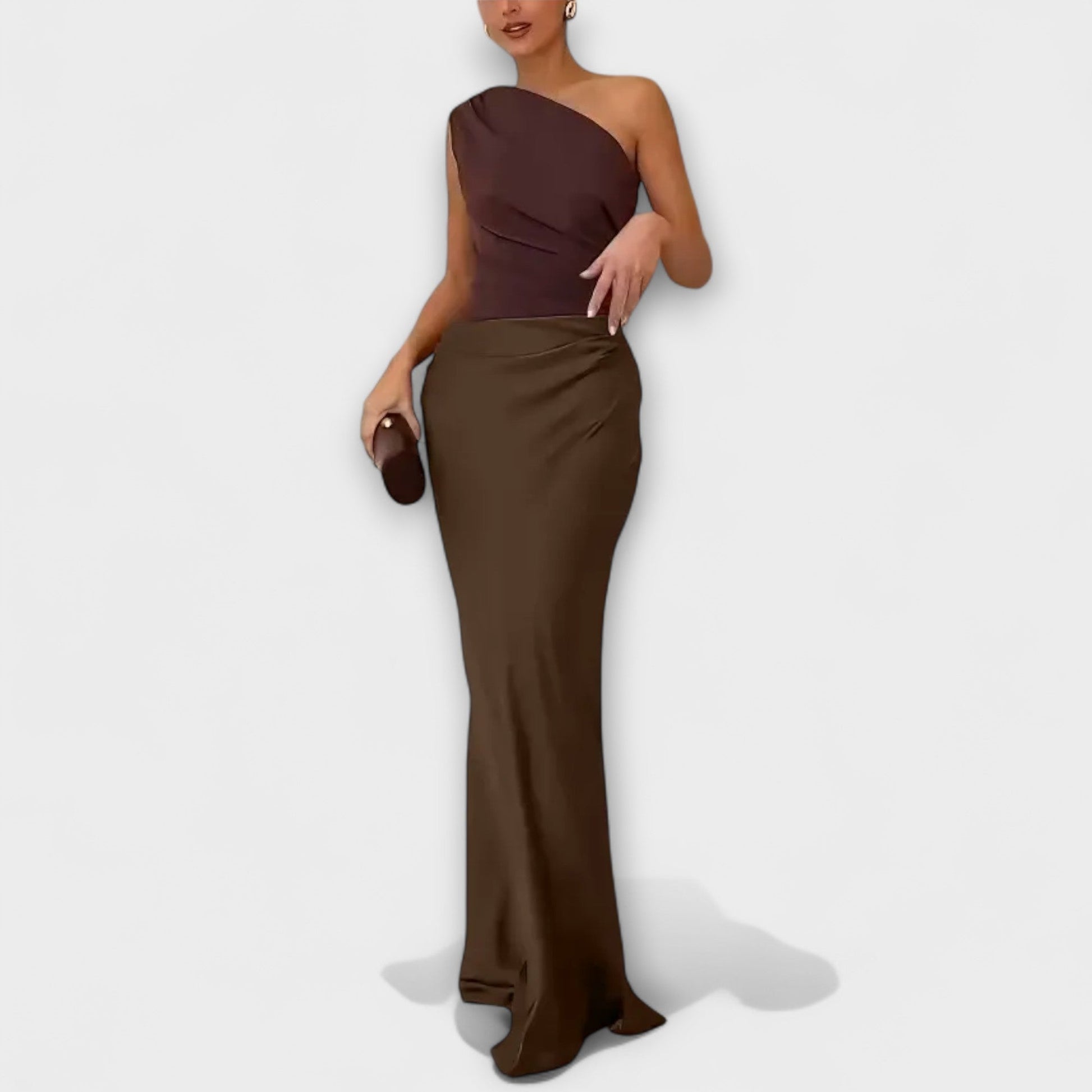 Chic Robe Maxi à Épaules Dénudées pour Femmes - Marie Montel