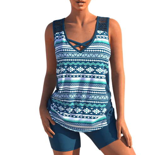Chic Tankini avec V - Ausschnitt pour Femmes - Marie Montel