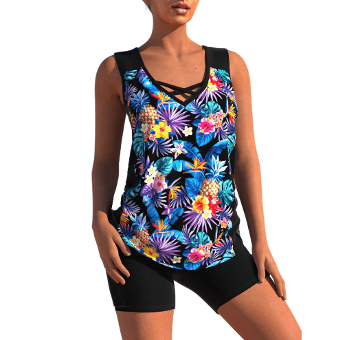 Chic Tankini avec V - Ausschnitt pour Femmes - Marie Montel
