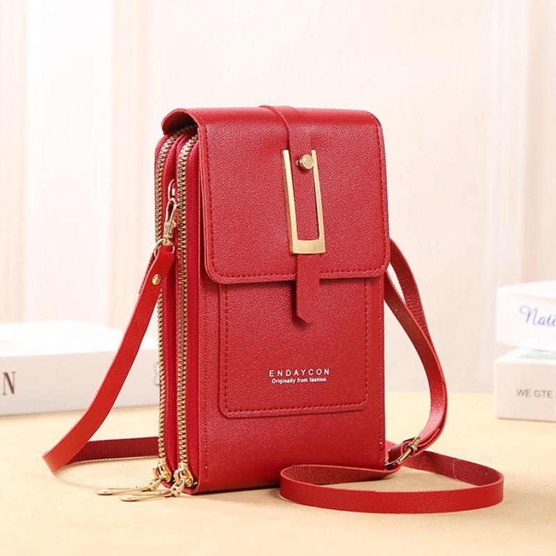Clutch Élégante en PU avec Fenêtre Tactile pour Femmes - Marie Montel