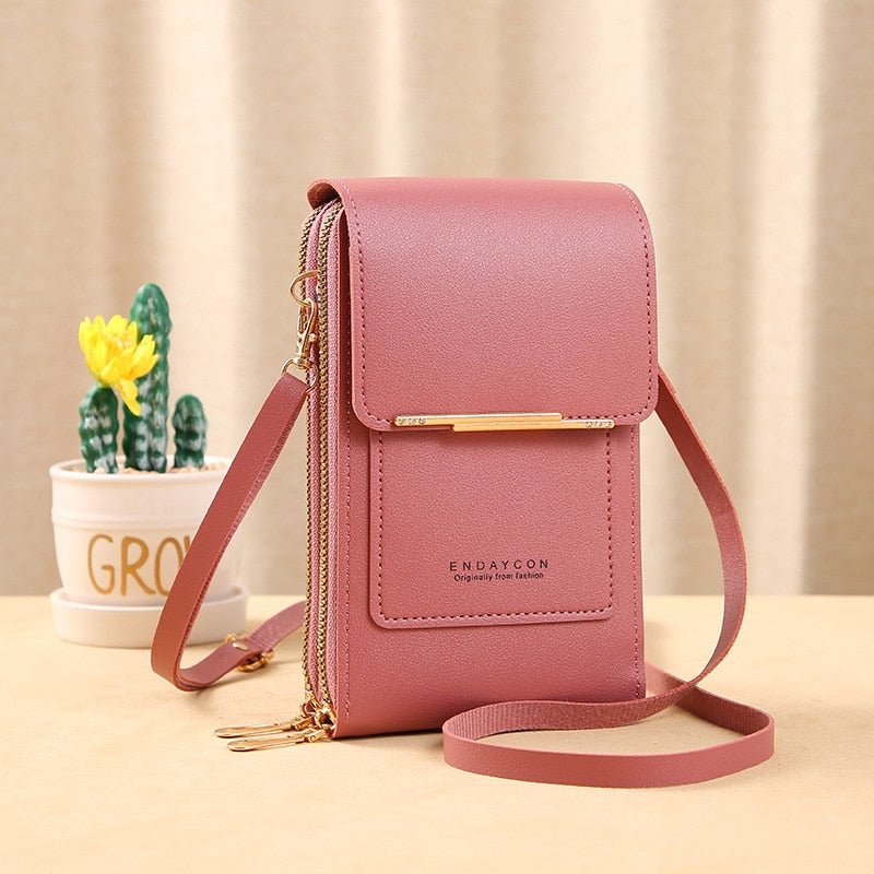 Clutch Élégante en PU avec Fenêtre Tactile pour Femmes - Marie Montel