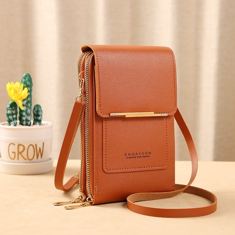 Clutch Élégante en PU avec Fenêtre Tactile pour Femmes - Marie Montel