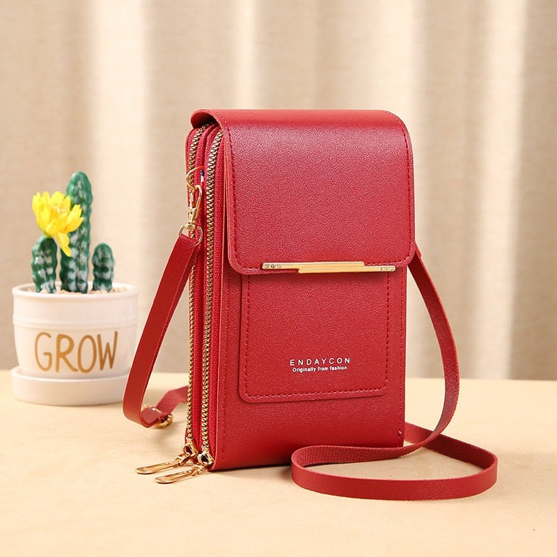 Clutch Élégante en PU avec Fenêtre Tactile pour Femmes - Marie Montel