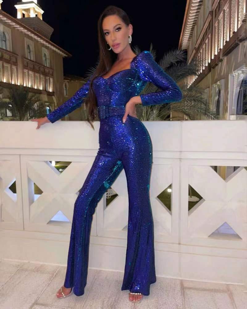 Combinaison Glamour à Paillettes pour Femmes - Marie Montel
