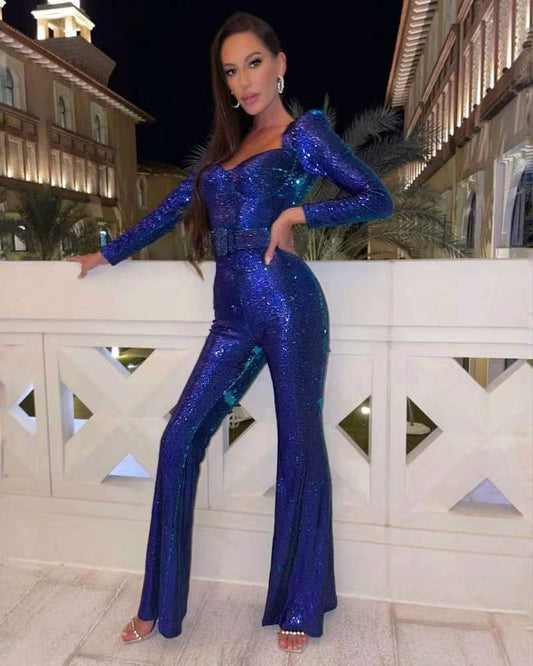 Combinaison Glamour à Paillettes pour Femmes - Marie Montel