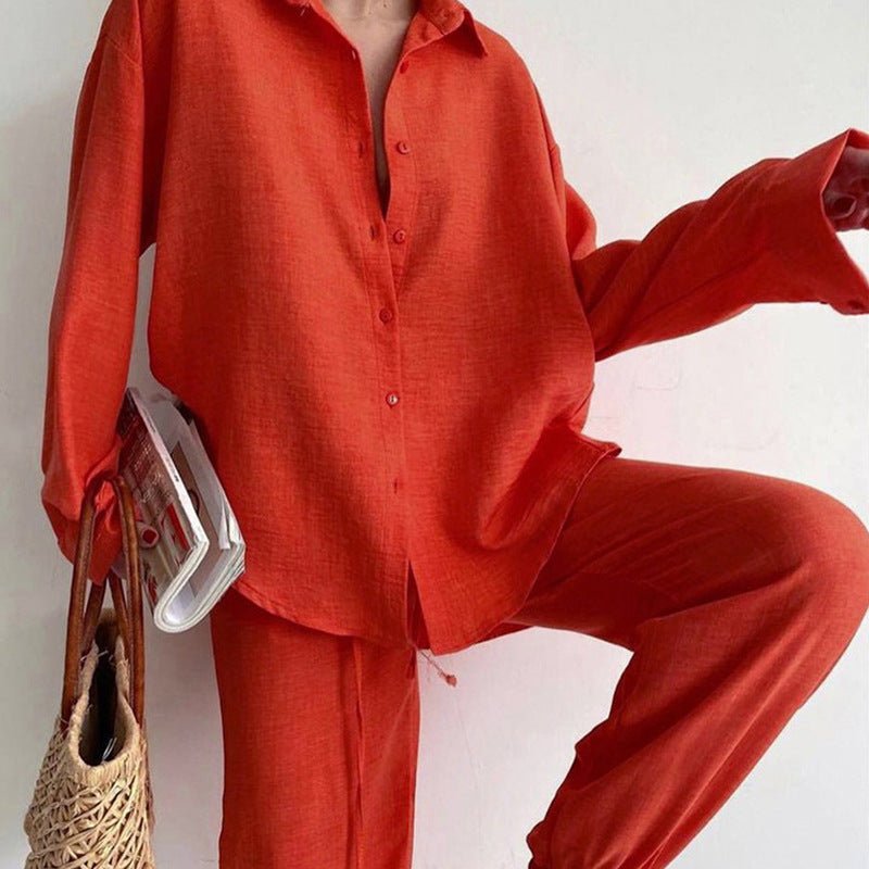 Costume d'Été en Lin Élégant pour Femmes - Marie Montel