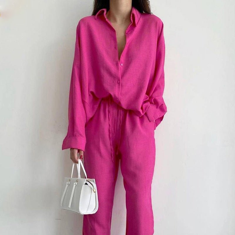 Costume d'Été en Lin Élégant pour Femmes - Marie Montel