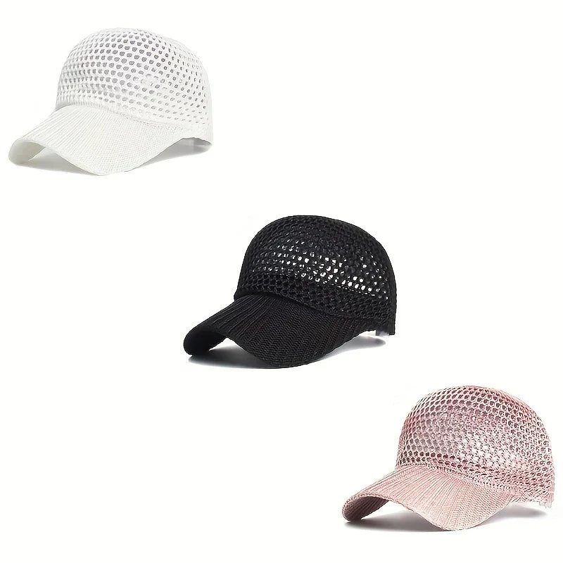 Casquette ajourée avec visière courbée et structure souple