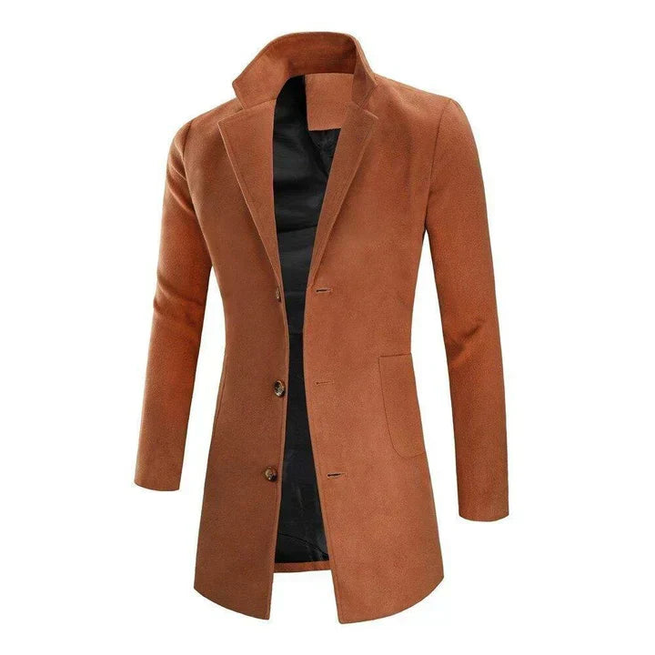 Manteau long sur mesure pour hommes