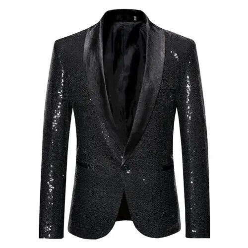 Veste à sequins brillante pour hommes