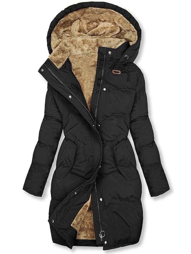 Parka Casual Chic à Capuche pour Femmes