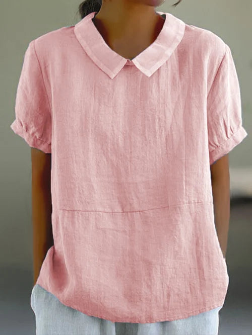 Chemise à manches courtes avec col classique