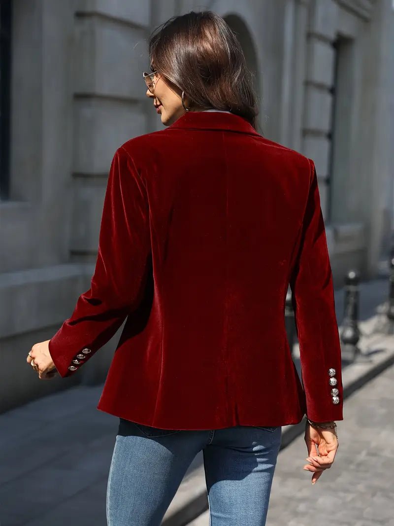 Élégant Blazer en Velours pour Femmes - Marie Montel