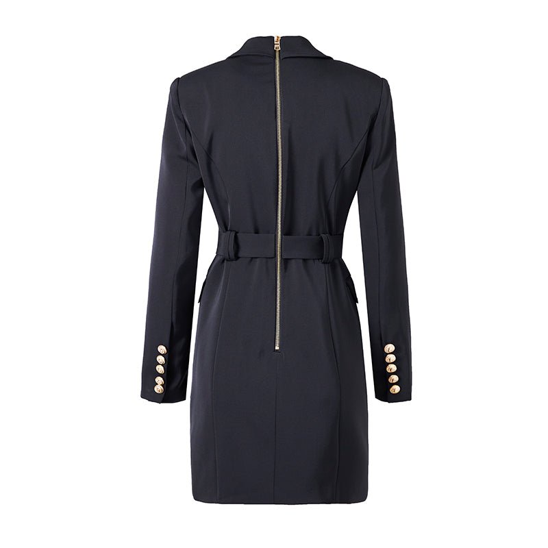 Élégant Blazerkleid à Ceinture pour Femmes - Marie Montel