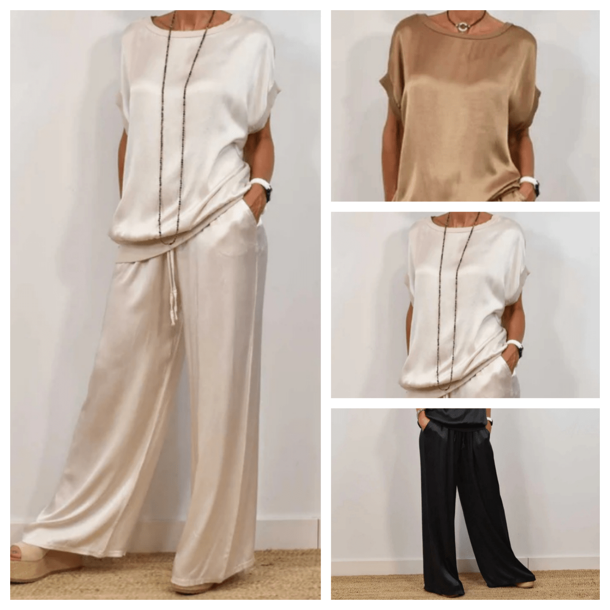 Elégant Ensemble Chic à Manches Courtes pour Femmes - Marie Montel