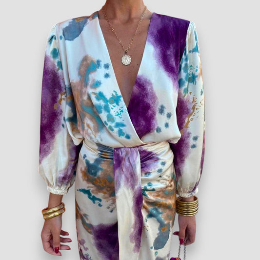 Élégant Ensemble de 2 Pièces en Violet pour Femmes - Marie Montel