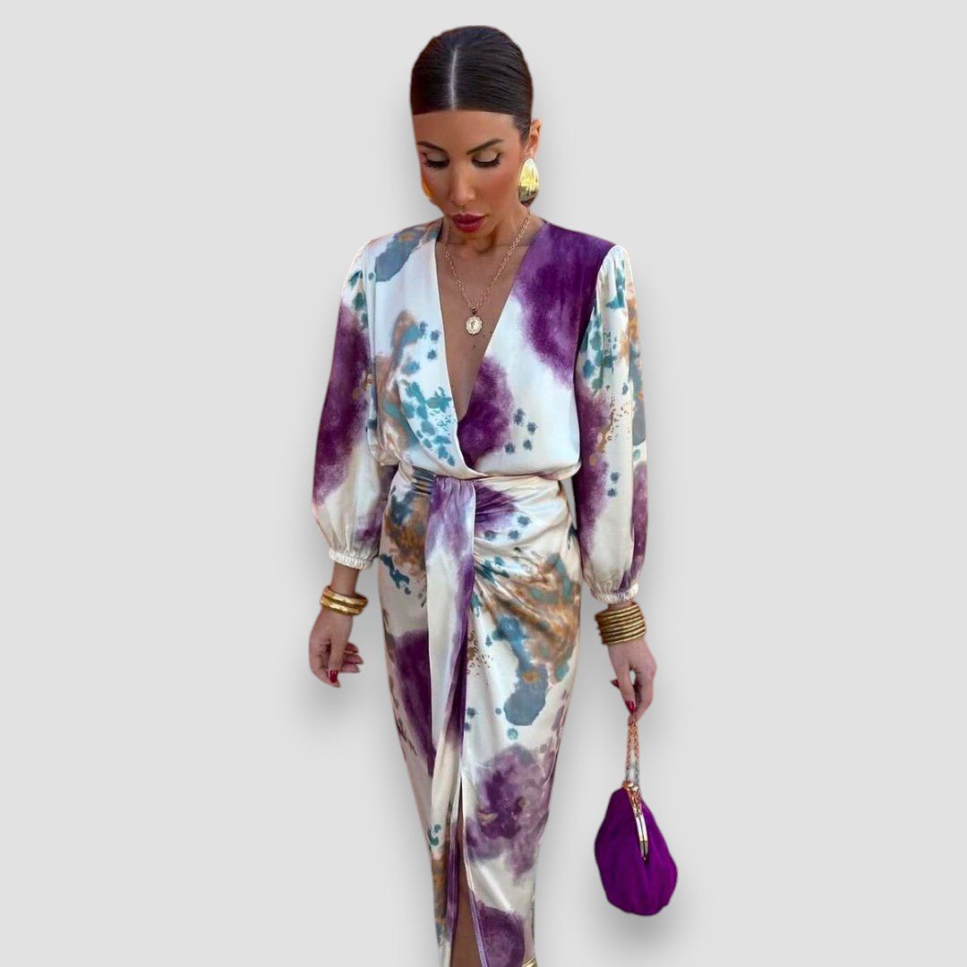 Élégant Ensemble de 2 Pièces en Violet pour Femmes - Marie Montel