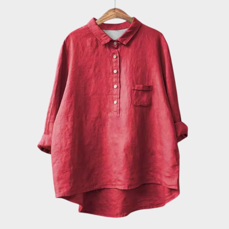 Élégante Blouse à Manches Courtes pour Femmes - Marie Montel