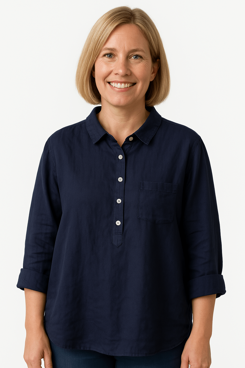 Élégante Blouse à Manches Courtes pour Femmes - Marie Montel
