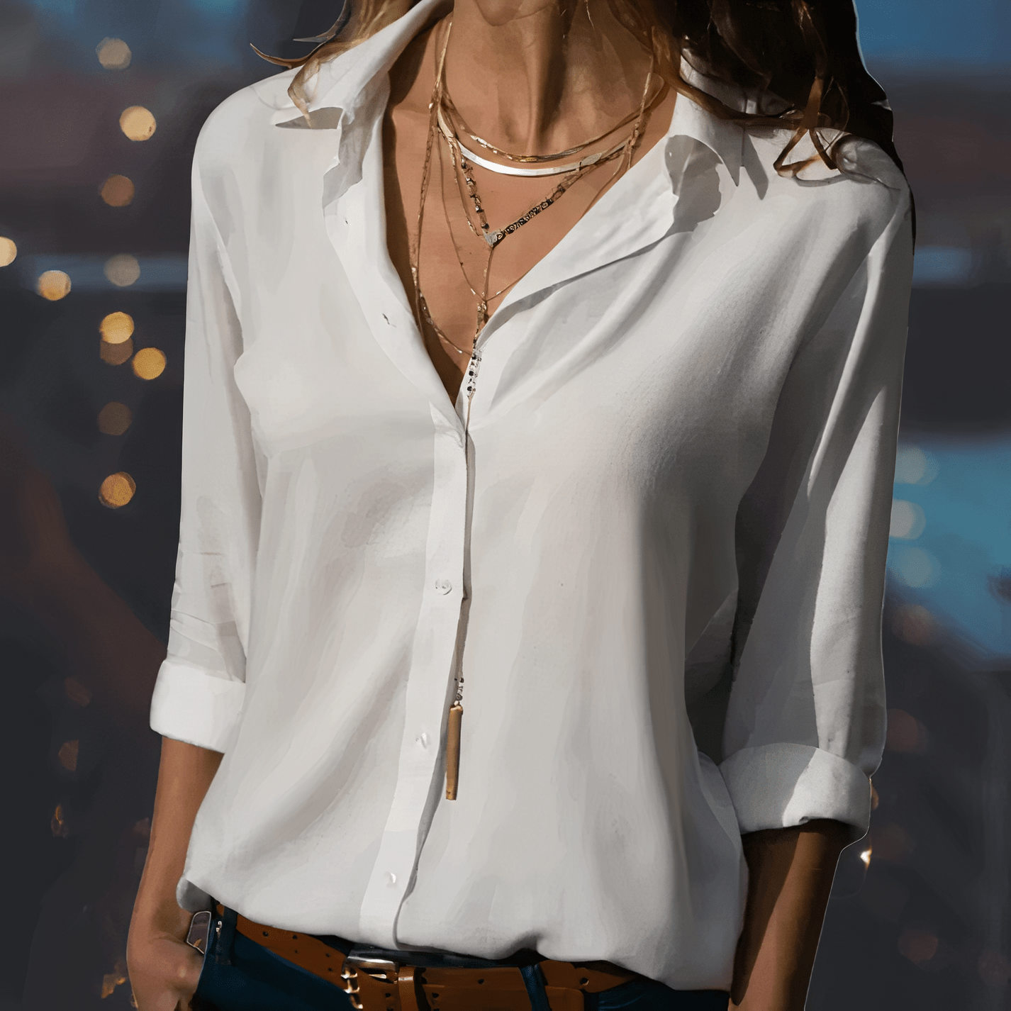 Élégante Blouse en Chiffon pour Femmes - Marie Montel