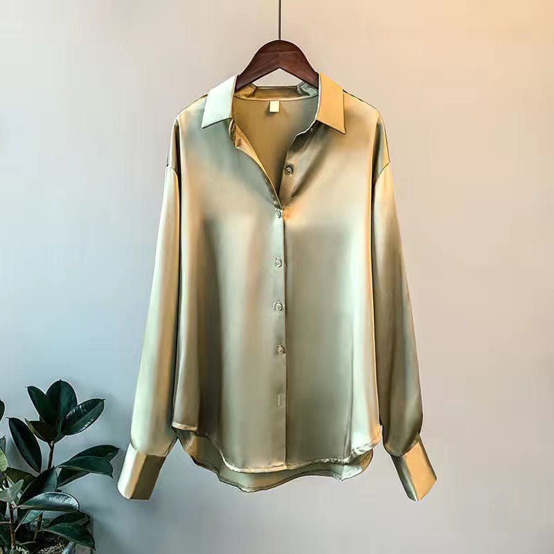 Élégante Blouse en Satin pour Femmes - Marie Montel