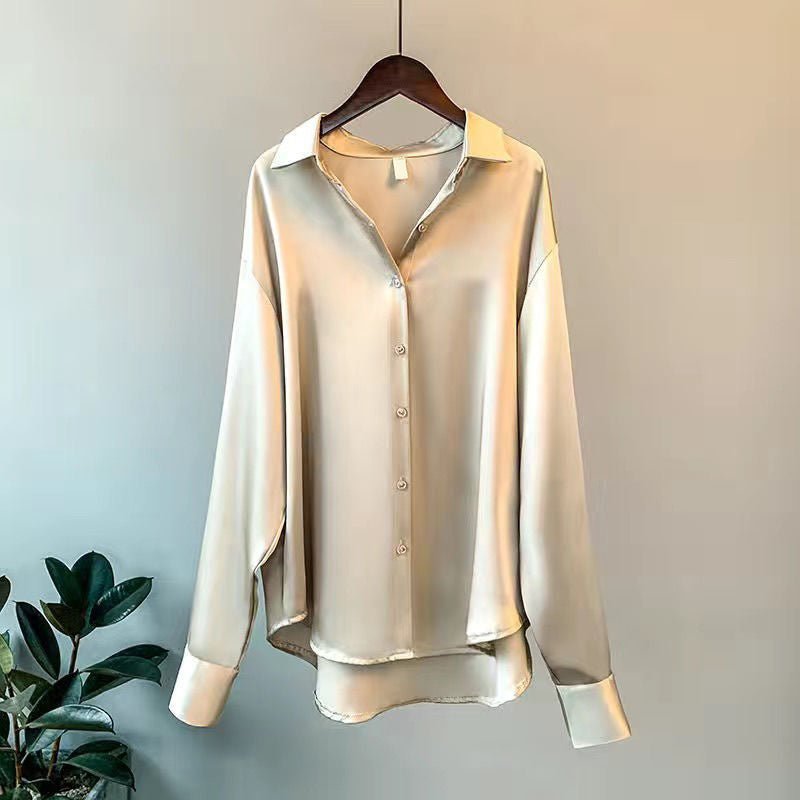 Élégante Blouse en Satin pour Femmes - Marie Montel