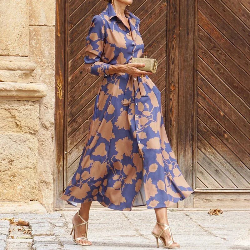 Élégante Robe Midi Fleurie pour Femmes - Marie Montel