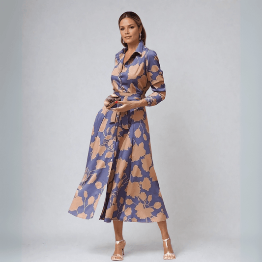 Élégante Robe Midi Fleurie pour Femmes - Marie Montel