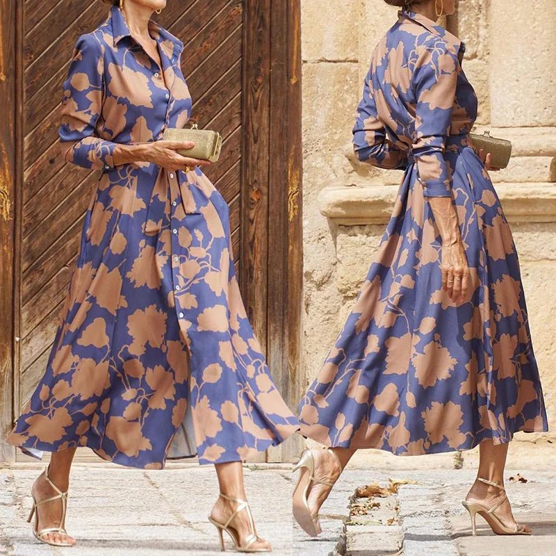 Élégante Robe Midi Fleurie pour Femmes - Marie Montel