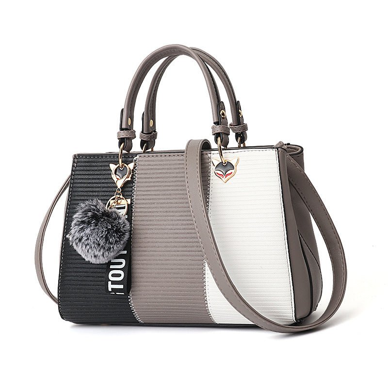 Élégante Sac à Main Tressé avec Ornamental Pompon pour Femmes - Marie Montel