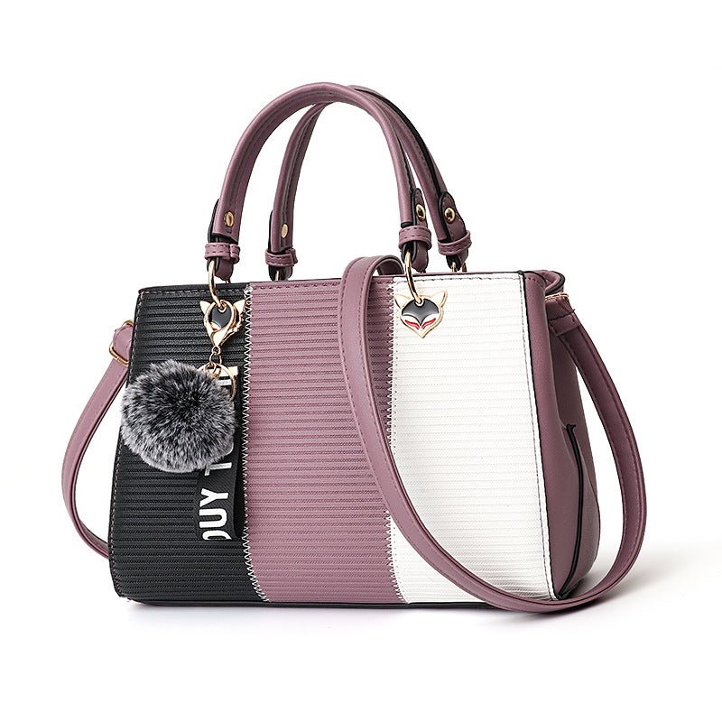 Élégante Sac à Main Tressé avec Ornamental Pompon pour Femmes - Marie Montel